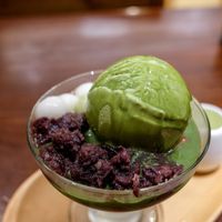 Matcha red bean ice cream at Hoshina 穗科 - Da'an District in Taipei