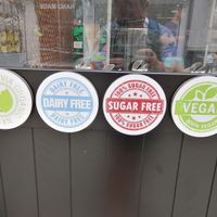 Good selection of dairy free vegan ice-cream at Fresh Italian Gelato in Sozopol