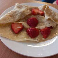 Crepe with banana at Juicyccino in Orpington