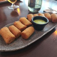 Quinoa and carrot croquettes (also really nice) at La Huella Vegana - ES Visuals in Andorra La Vella