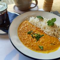 Red Lentil Dahl as main course at The Pinch in St Gallen