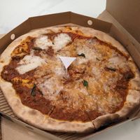 Vegan Bolognese pizza at 800PIZZA - Motorcity in Dubai