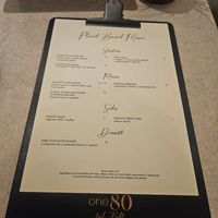 Plant-based menu at One80  in Valletta