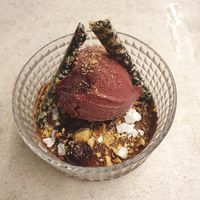 Dark chocolate mousse at One80  in Valletta