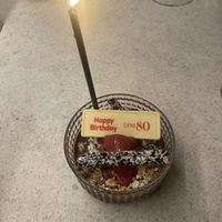 Dark chocolate mousse  at One80  in Valletta