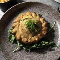 Onion and broccoli pie  at One80  in Valletta