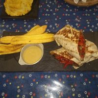 Veggie quesadilla at Meye Bounore in Bajo Boquete