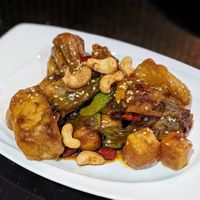CNY 2025 Crispy Eggplant W Tofu & Cashews at Mother Earth Classic - 大地之素 in Central Singapore