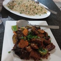Vegan beef at Lao Fang Zi in Quatre Bornes