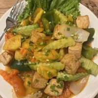 Sweet n sour tofu  at Nick Restaurant in Siem Reap