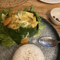 Vegan tofu amok  at Nick Restaurant in Siem Reap