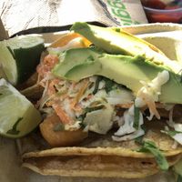 fish tacos (2) I already ate one. at Veggie Grill by Next Level - Santana Row in San Jose