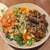 Awesome Korean kimchi bowl  at Veggie Grill by Next Level - Santana Row in San Jose