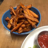 Sweet Potato Fries 😋  at Veggie Grill by Next Level - Santana Row in San Jose