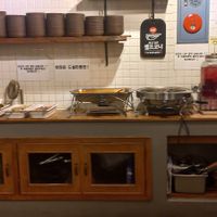 Buffet, sólo una cosa nos es vegetariana, la camarera nos indicó cual at Soonnam Siraegi - Myeongdong 10-gi in Seoul