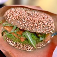 Bagel mit Gemüse ⭐️⭐️⭐️⭐️⭐️  at Babka & Krantz in Berlin