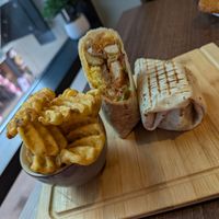 Wrap with latticed potatoes at Garden of Eden in Windsor