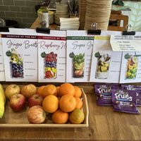 Smoothie choices  at Garden of Eden in Windsor
