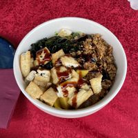 Teriyaki poke bowl  at Yuga Sushi in Venice