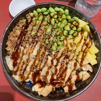 Vegan poke bowl  at Yuga Sushi in Venice