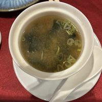 Miso soup   at Yuga Sushi in Venice