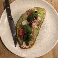 Smashed avo  at Greasy Spoon - St Göransgatan in Stockholm
