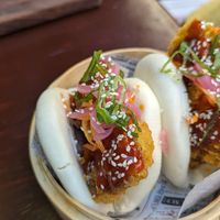 Vegan bao buns at Vintage Bar in Hvar
