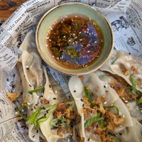 Vegan dumplings at Vintage Bar in Hvar