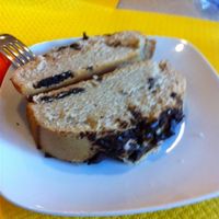 Vegan cake  at Freschette BioBistrot in Palermo