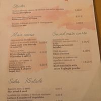 Meat and fish on the menue at Freschette BioBistrot in Palermo