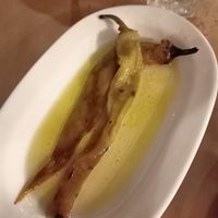 Grilled chili red pepper at Rediviva Cucina Povera in Thessaloniki