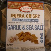 Garlic injera crisps at Sheba in Rockville