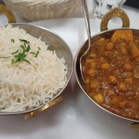 Potato and chickpeas curry at Pizzeria Pellegrini in Tione Di Trento