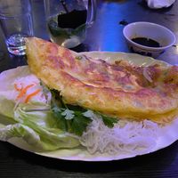 Tofu pancake (vegan) at Doux Chaton in Liverpool