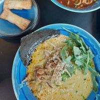 Curry ramen with dumplings at Ram 'n' Base in Bialystok