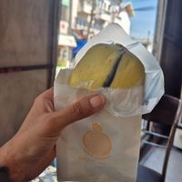 Banana bun at Pun-Pao Steamed Buns in Chiang Mai