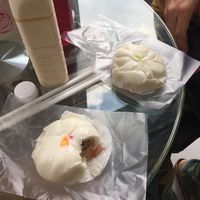 Mushroom/bamboo sprouts buns  at Pun-Pao Steamed Buns in Chiang Mai