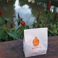 Take away bag at Pun-Pao Steamed Buns in Chiang Mai