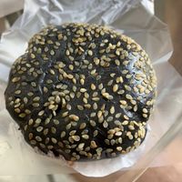 Charcoal almond black sesame at Pun-Pao Steamed Buns in Chiang Mai
