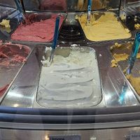 Variety of fruits ice cream at Artic Gelat Artesà in Vilanova I La Geltru