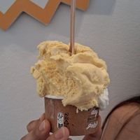 Maracuyá & coco at Artic Gelat Artesà in Vilanova I La Geltru