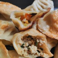 Tofu and vegetable dumplings at Good Dumplings in Belgrade