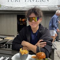 Vegan burger optionns  at Turf Tavern in Oxford