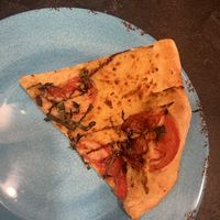 margarita pizza with vegan cheese  at Brickyard Hollow in Freeport