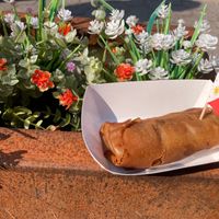 Spring roll at Vegan Night Market in New York City