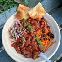 Afghan bean bowl   at Vegan Night Market in New York City