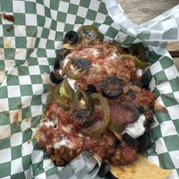 Nachos from Pinche Vegana  at Vegan Night Market in New York City