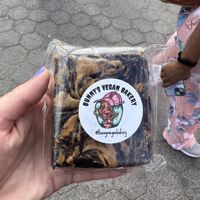 PB Brookie from Bunny’s Vegan Bakery  at Vegan Night Market in New York City