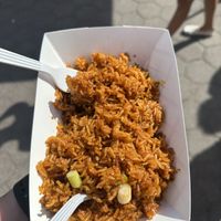 Jollof Rice from Graceys Culinary  at Vegan Night Market in New York City