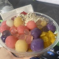 Mochi balls   at Vegan Night Market in New York City